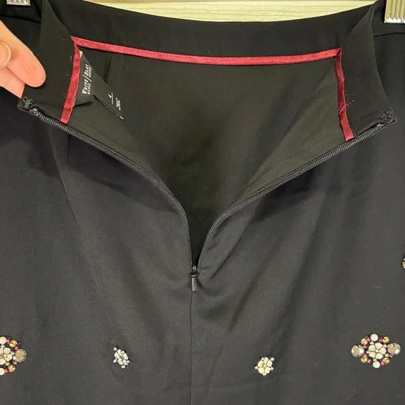 WH/BM Embellished Black Skirt Sz 4 - Picture 5 of 15